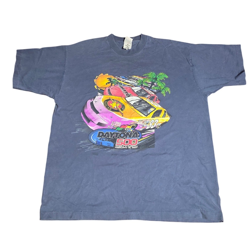 Vintage 1997 Daytona 500‎ NASCAR T-Shirt Mens XL Fruit of the Loom Single Stitch